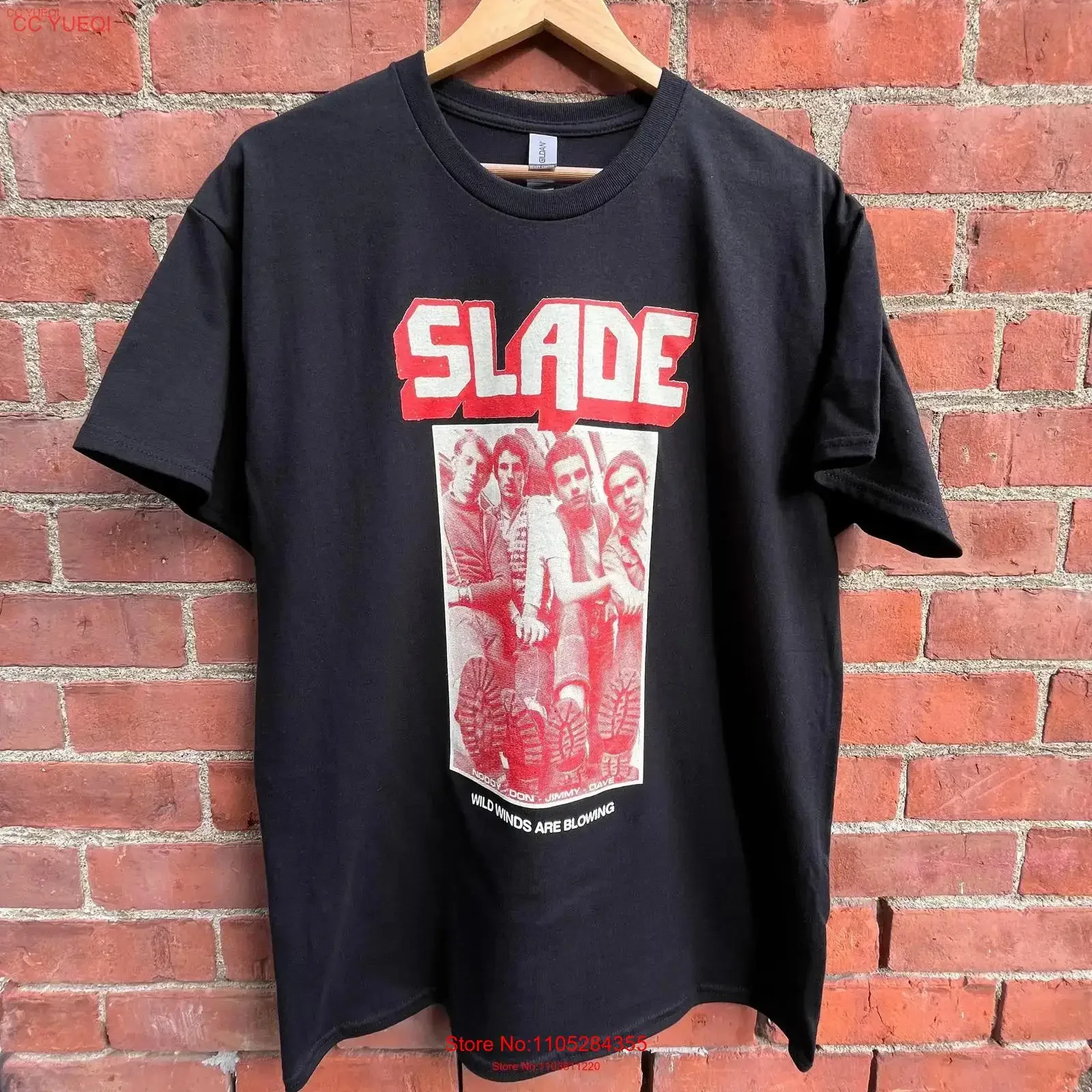 Slade T Shirt vintage Washed Stylish Unisex Stretched fashion Casual homme Breathable Slightly Soft Comfortable Versatile