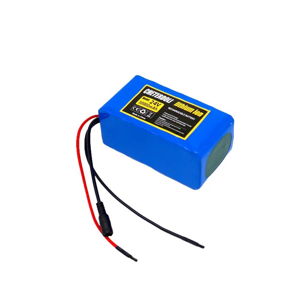 24V 30Ah 7S3P 18650 Li-Ion Battery Pack Lithium Batteries for Electric Motor Bicycle Ebike Sccooter Toys Drill With 2A Charger