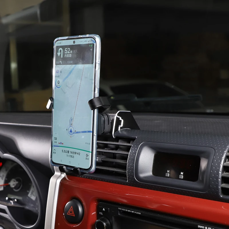 

For Toyota FJ Cruiser 2007-21 Car Central Control Air Outlet Mobile Phone Holder GPS Navigation Bracket Interior Car Accessories