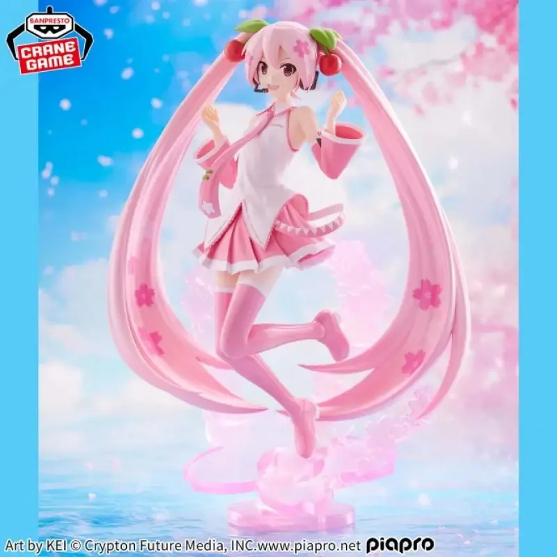 In Stock Original Bandai Banpresto Evolv Hatsune Miku Sakura Miku Anime Action Figures Model Brand New Gift AS view 4