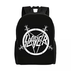 Custom Heavy Metal Rock Slayers Logo Travel Backpack Men Women School Computer Bookbag Band College Student Daypack Bags