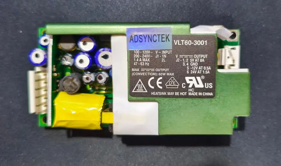 VLT60-3001 Brand New Industrial Switch Power Supply Input 100-240VAC Output 5V -12V 24V DC 60W Max