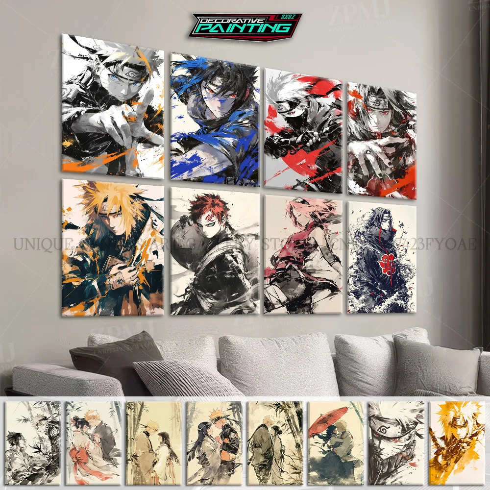 

Naruto Wall Art Canvas Pictures Hot Blooded Anime Figures Hatake Kakashi Home Decor Painting Prints Poster Living Room No Frame