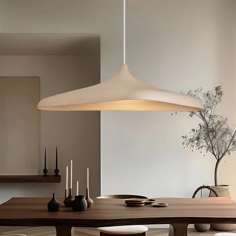 Nordic Luminarias Hanging Lamp Japanese Wabi Sabi Led Pendant Light Luxury Dining Room Ceiling