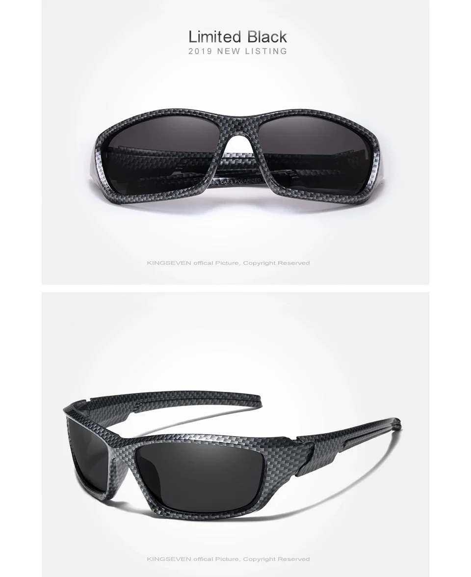 KINGSEVEN Sport Polarisierte Sonnenbrille Männer Brille TR90 Material Anti-UV Fahrrad Sonnenbrille Komfort Brillen – Detail 5