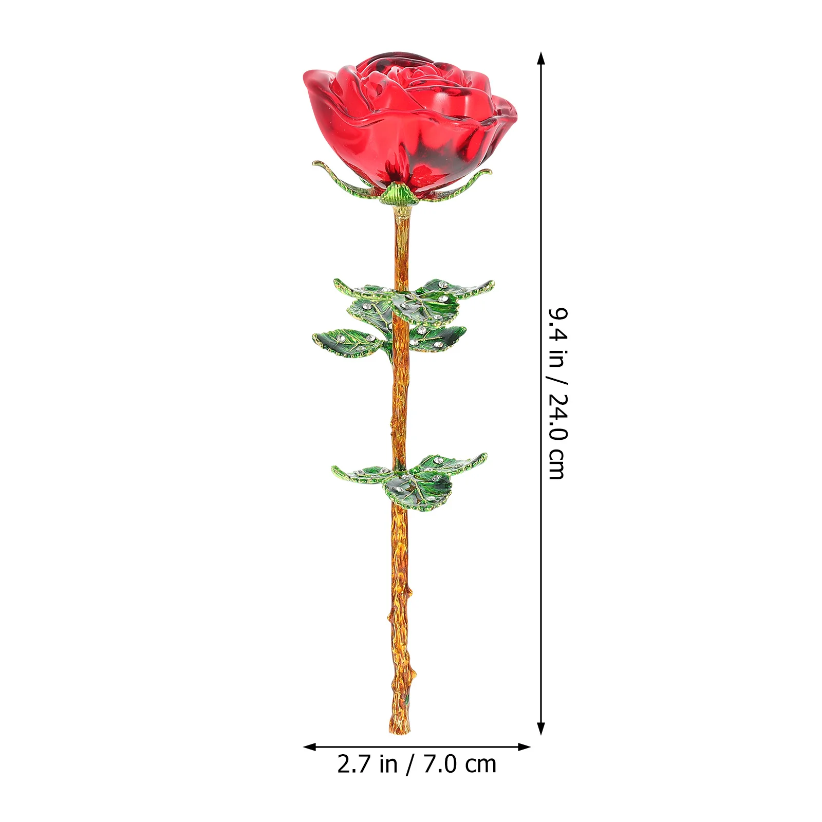 

Artificial Glass Rose Bouquet Fine Workmanship Realistic Fake Rose Decor Home Decoration Flower Arrangement DIY Ornamental