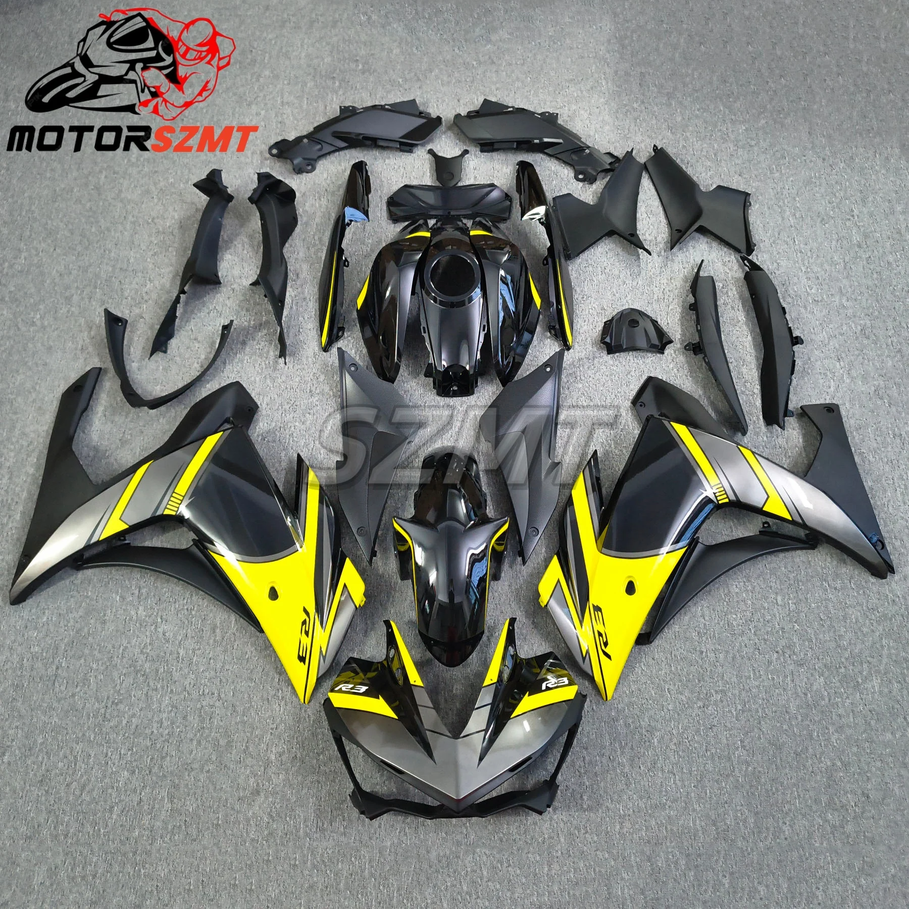 YZFR3 YZFR25 2013-2018 Plastic Fairings Cover Perfect Fit For Yamaha YZF R3 R25 13-18 Motorcycle Bodywork Fairing Kit