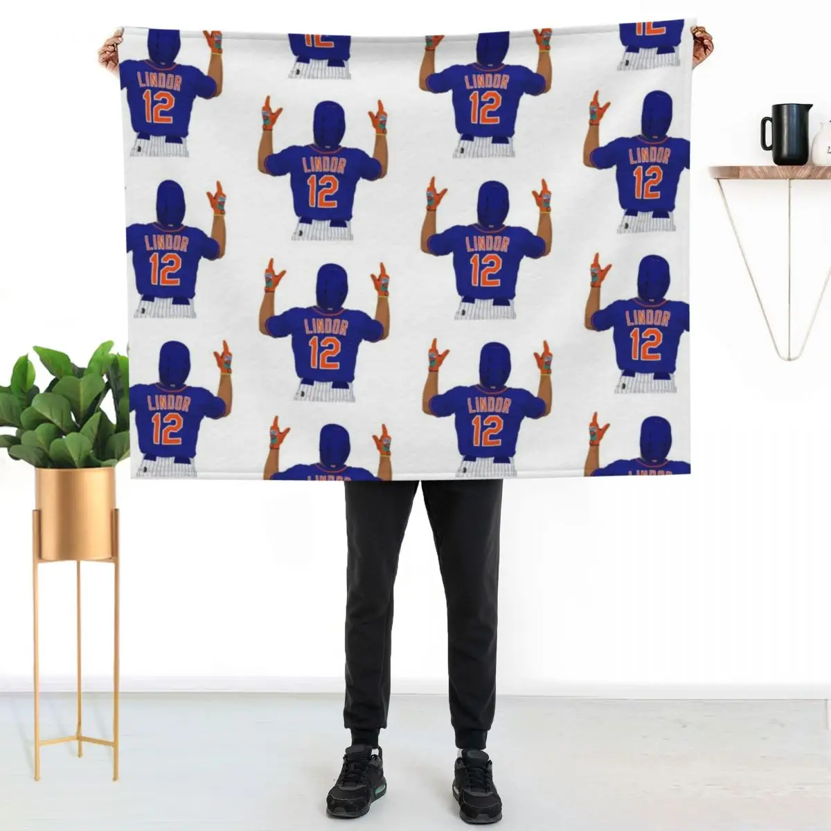 Francisco Lindor 12 Throw Blanket Soft Bed Decorative Throw Comforter Furrys bed plaid Blankets