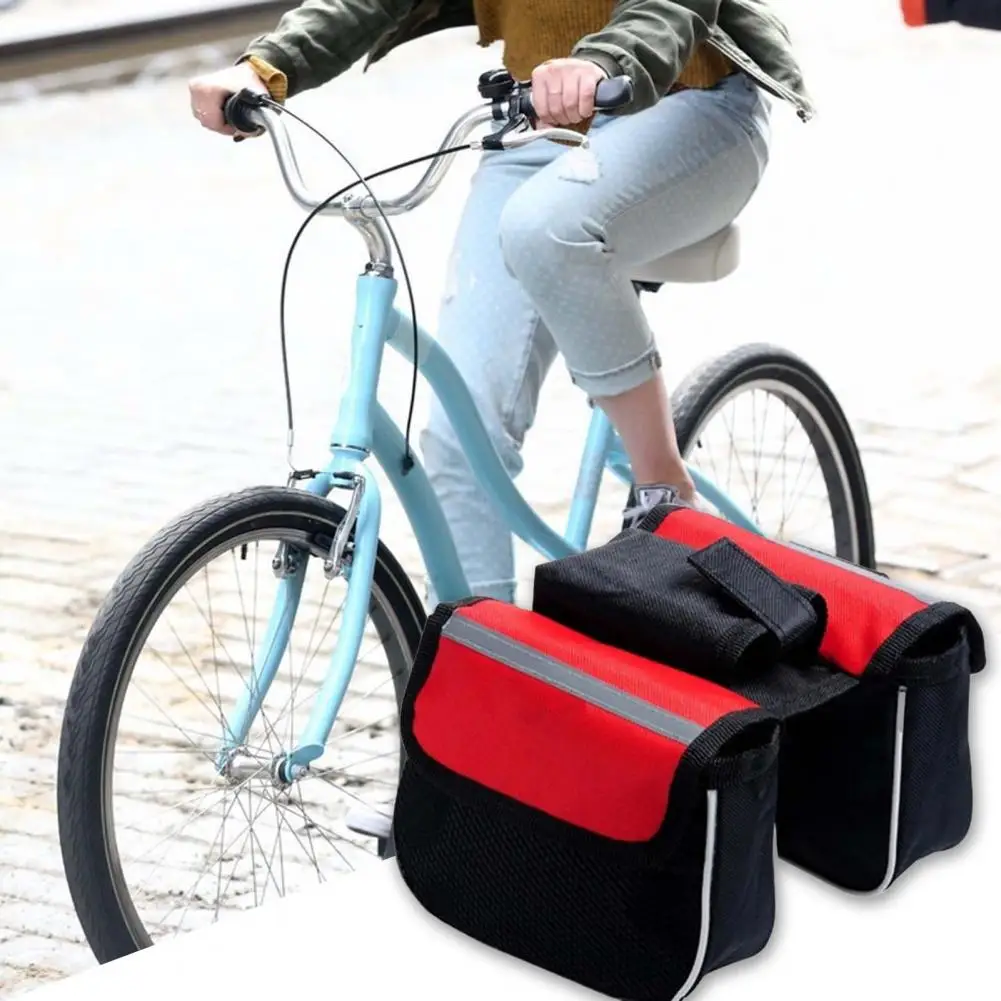 Bicycle Front Beam Bag Useful Cloth Bicycle Saddle Bag 3-in-1 Bike Front Beam Upper Tube Saddle Bag MTB Supply