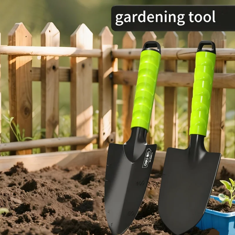 Deli Hause Gartenarbeit Schaufel Jäten Lösen Werkzeug Mini Multifunktionale Pflanzung Und Graben Werkzeug Tragbare Kleine Eisen Schaufel