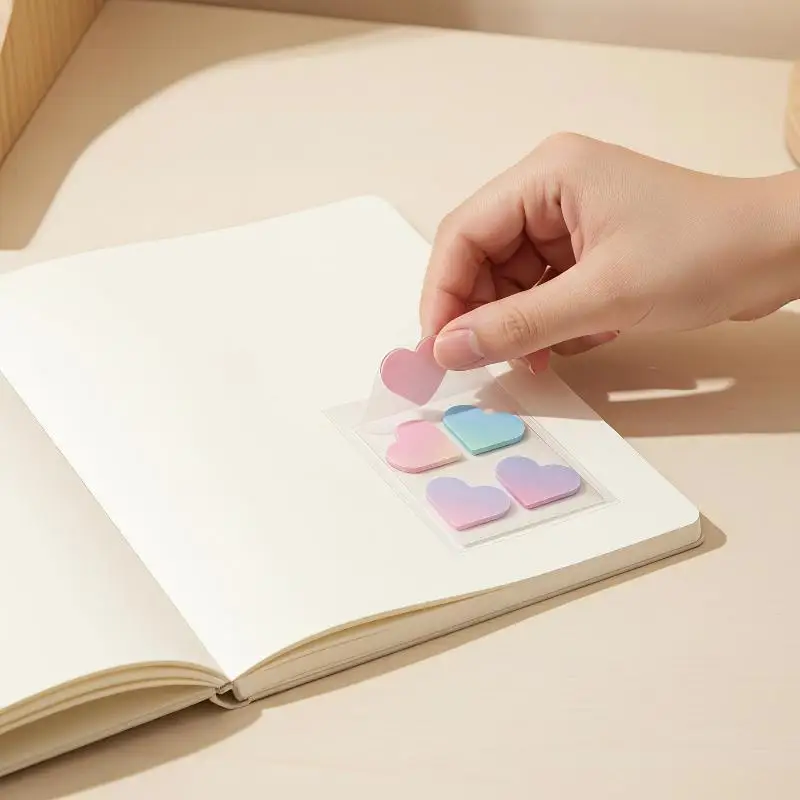 Self-Adhesive  Tabs Paper Flags, 90 Sheets Bookmark Planner Stickers, Loose-leaf Memo Pad Page Markers For Journal Planner