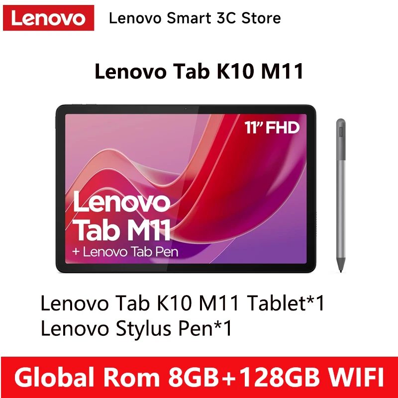 Lenovo Tab M11 11 90Hz Android 13 Tablet 8GB 128GB