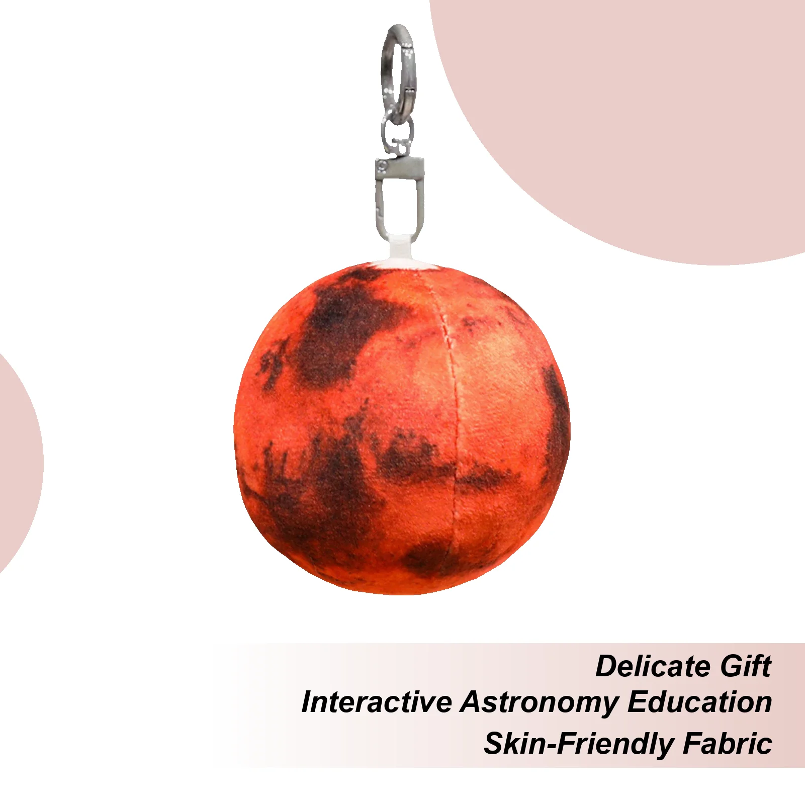 Planet Toys 2.95 Inch Stuffed Solar System Pendant Plush Planet Ornaments For Handbag Coin Purse Jewelry Wallet Backpack Women