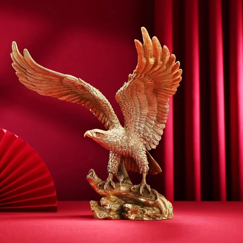 

Brass Dapeng Spreading Wings Eagle Ornament Office Exhibition Hongtu Crafts Opening Gift Ornament