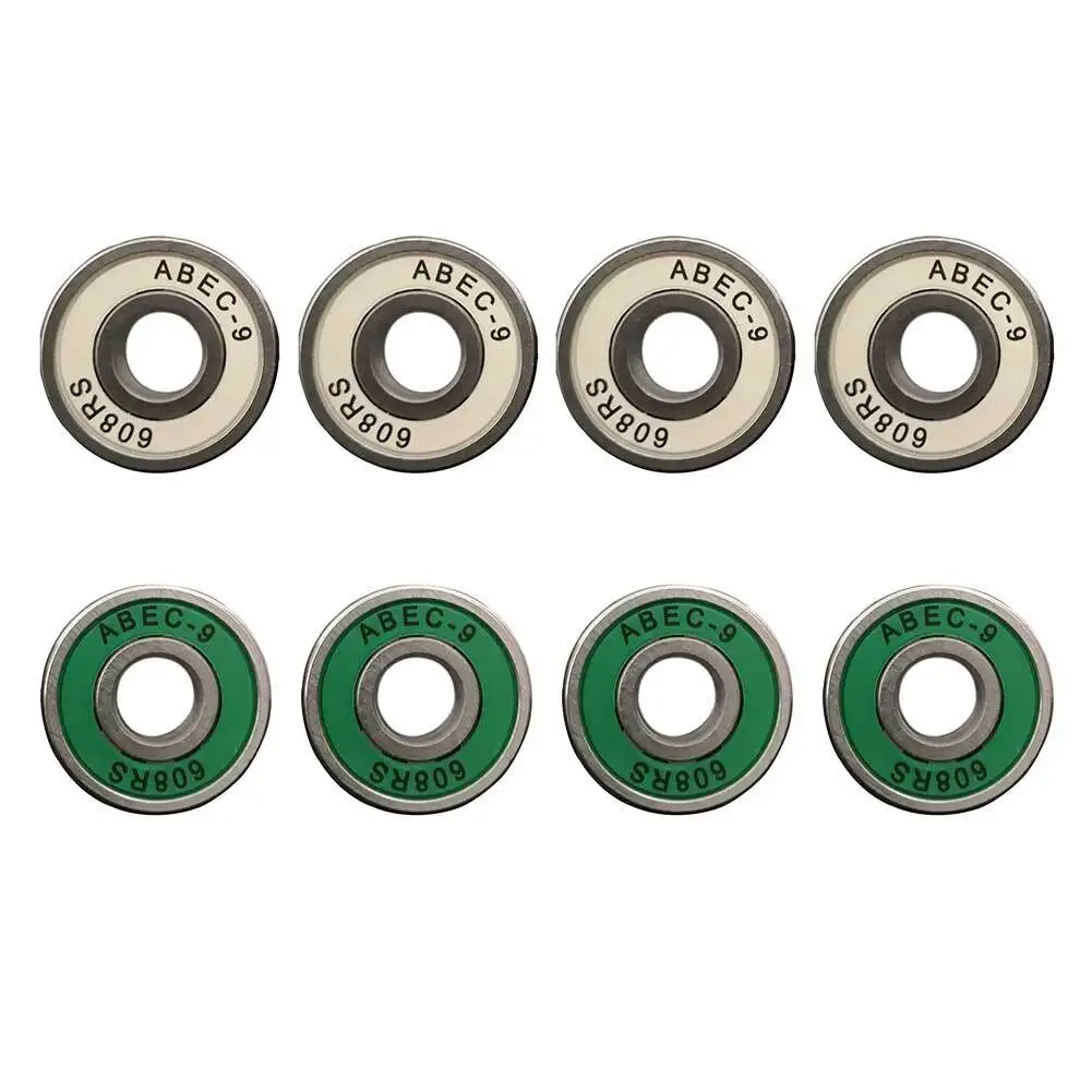 8pcs 608RS Skateboard Bearing Longboard Bearing ABEC-9 Silent Bearing For Skateboards Longboards Drift Boards And Roller Skates