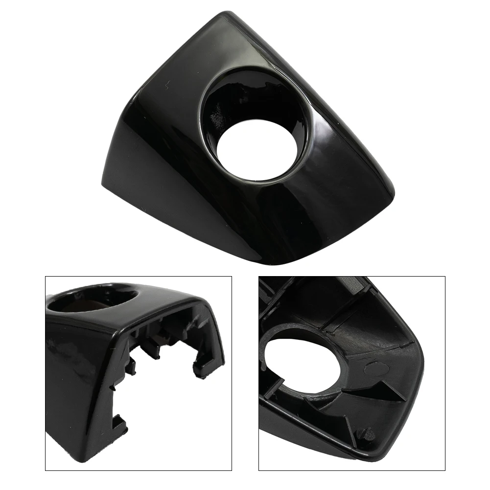 1X Black Front Left Exterior Door Handle Cap Lock Hole-Cover For A6 C7 12-18 S6 A6 Allroad 13-18 A7 Sportback 11-16 S7 13-17 A8