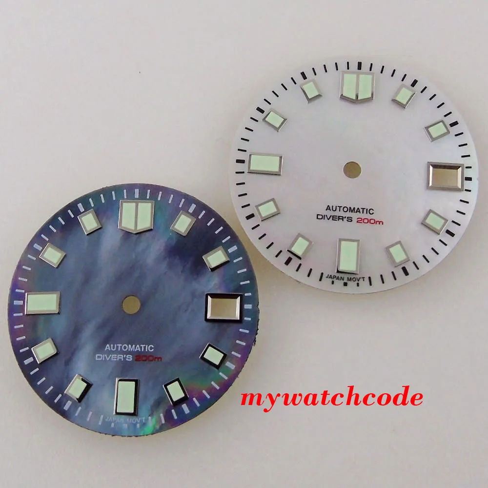 29mm New Luminous Shell Watch Dial Date Window Fit NH35A NH36A NH34A Automatic Movement Watch Parts Accessories