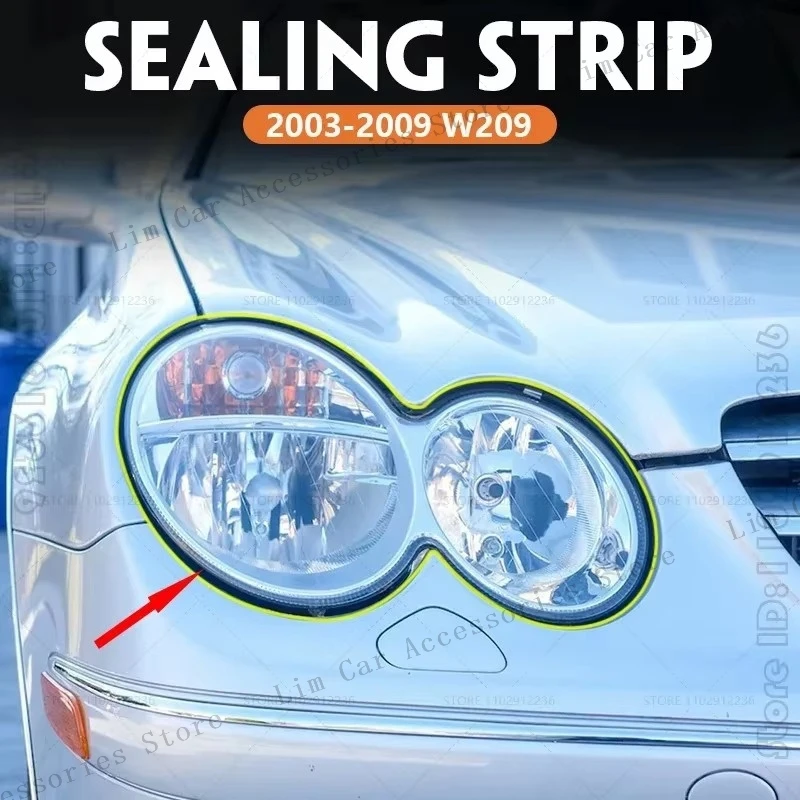 Scheinwerfer-Dichtungsstreifen, Scheinwerferdichtungen, Abdeckung für Autoteile, wasserdicht 2098260191 2098260291 Für Mercedes Benz W209 CLK 2003-2009 – Detail 7