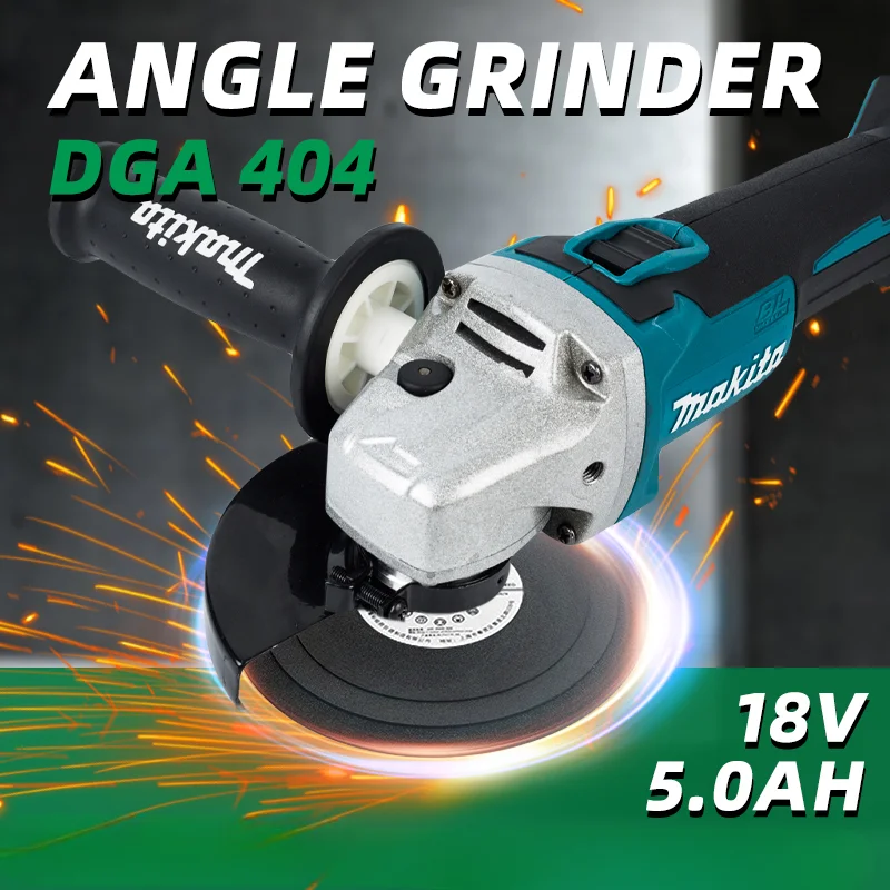 Makita DGA404 18V 125mm Grinder Grinder Tool Wireless Power Tools Electric Grinder Angle Grinder Brushless Sander Angle Cutt