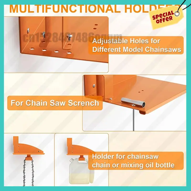 

-ABJZ Chainsaw Holder, Chainsaw Wall Mount For Stihl MS250, MS251, MS170, MS171, MS172 Heavy Duty Chainsaw Rack Garage Storage