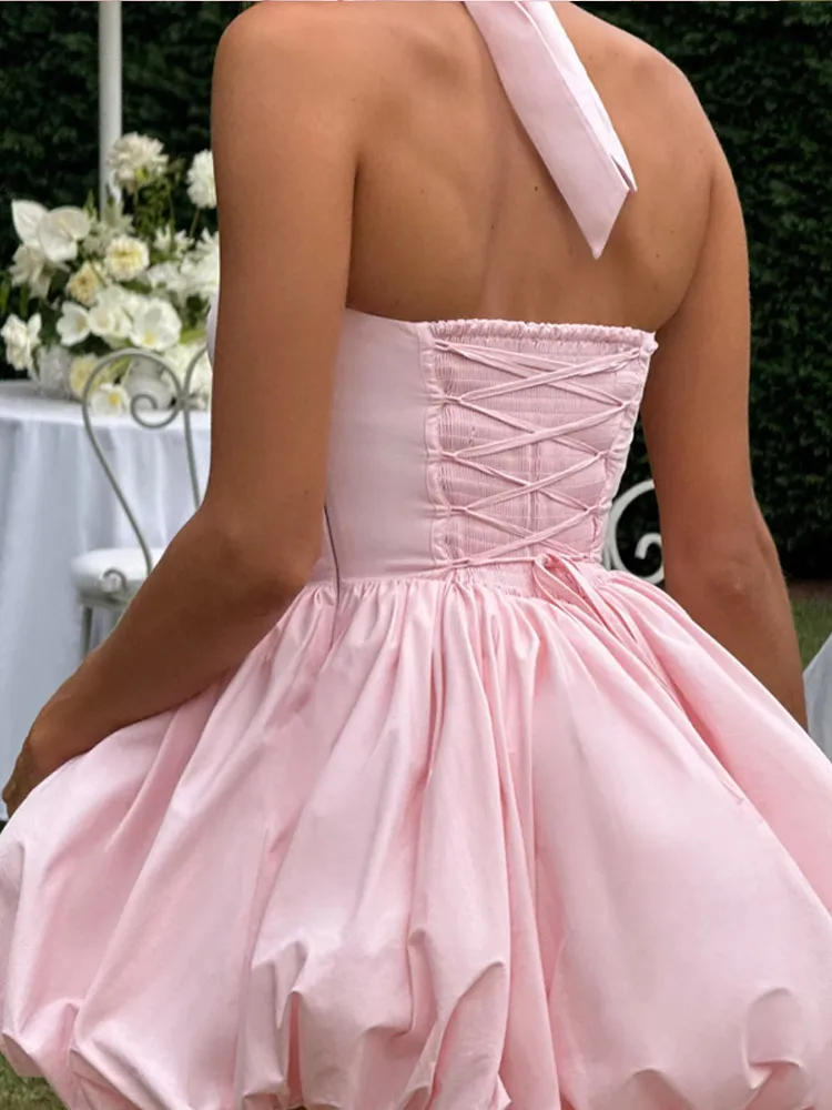white christmas dresses Pink rib knit off shoulder midi Dress – BU Club main image 1