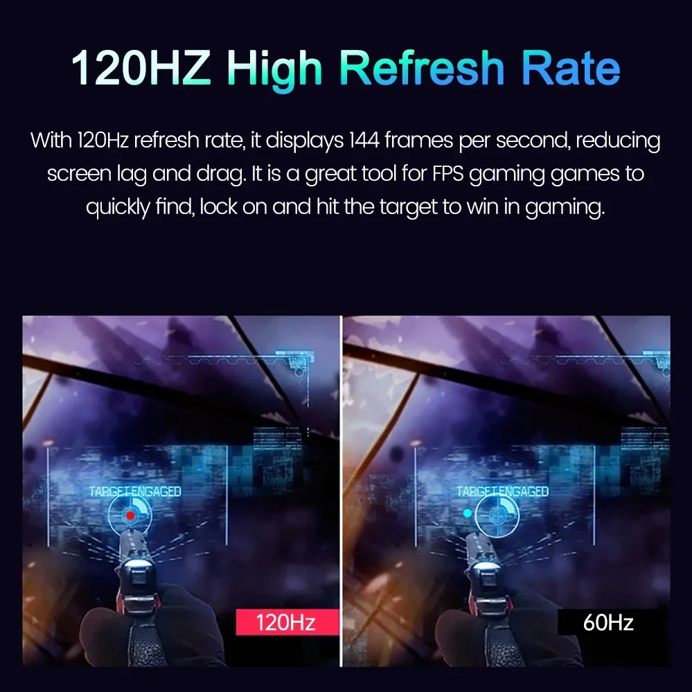 18 Inch 1.5K 120Hz Portable Monitor 16:10 100% sRGB 350Nit Display IPS Gaming Screen For PC Laptop Mac Phone Xbox PS4/5 Switch