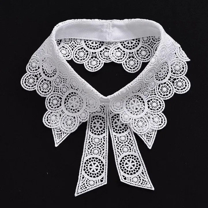 Neckline Detachable Polyamide Fake Collar DIY Lapel Half Shirt Shawl Wrap Women Girls