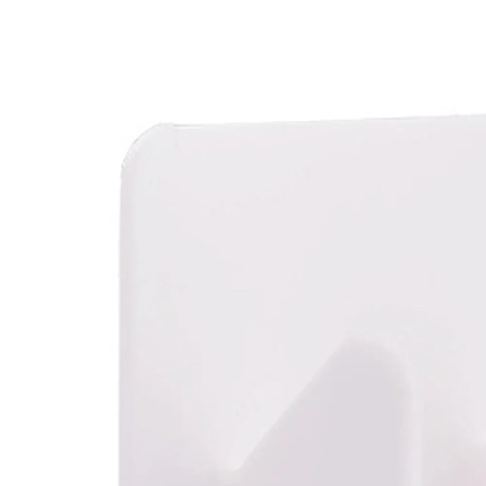 2Pcs Modern ABS Curtain Rod Bracket White 4.2*4.2cm Self Adhesive Curtain Rod Wall Mounted Rod Bracket Kitchen