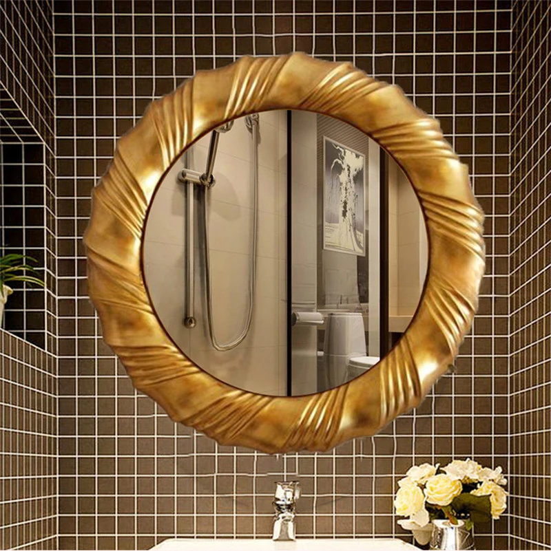 

European classical round bathroom dressing frame artistic photo frame oil painting decorative photo wedding photography photo