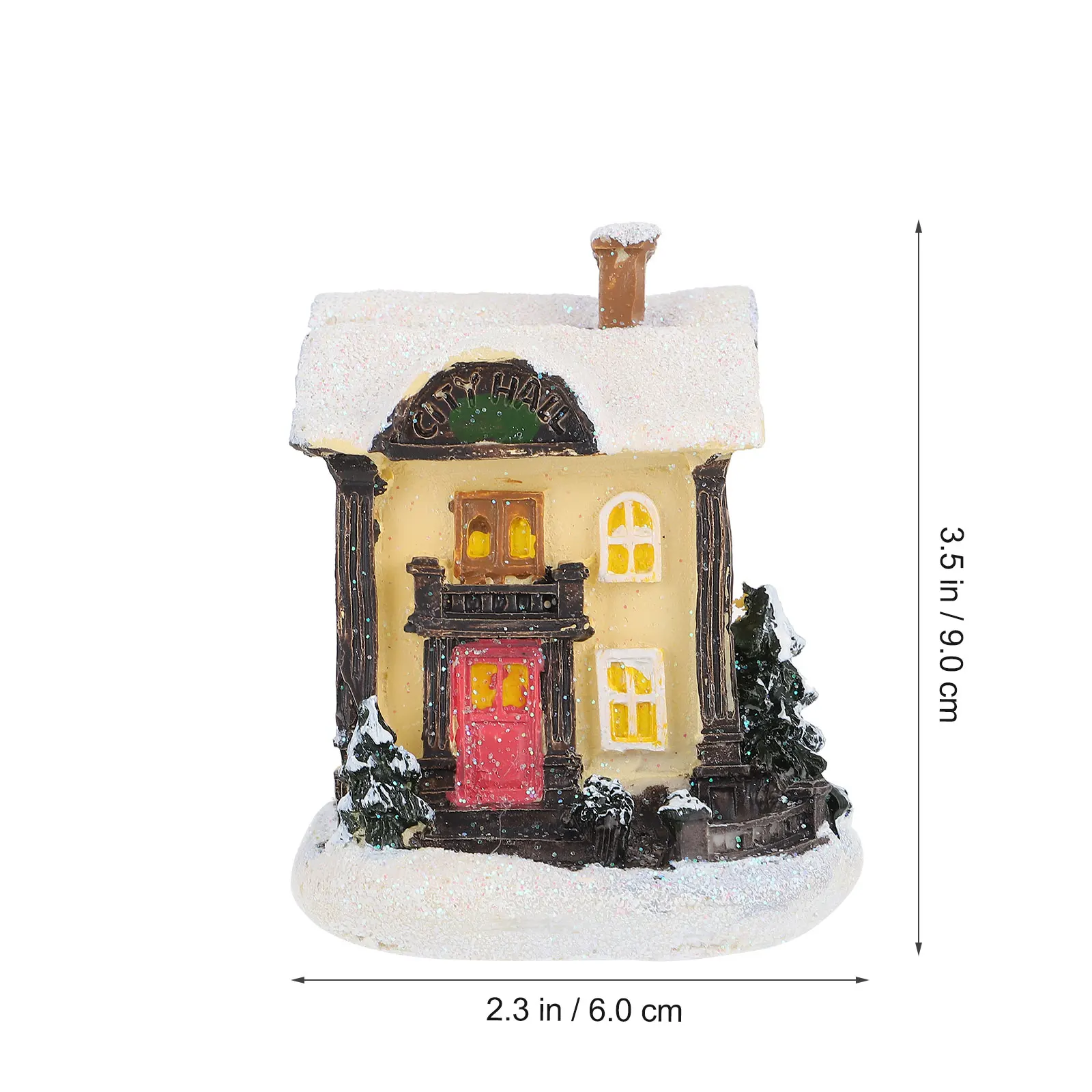 

Resin Glowing House Decor Small Tabletop nament Xmas Mini Desktop Decoration Christmas Home Accessories Premium Material Long