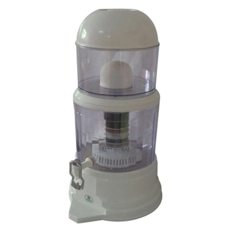 16L Water Filter Barrel Mineral Pot Water Treatment Filter Alkaline Straight Drink Bucket Dispenser Water Purifier