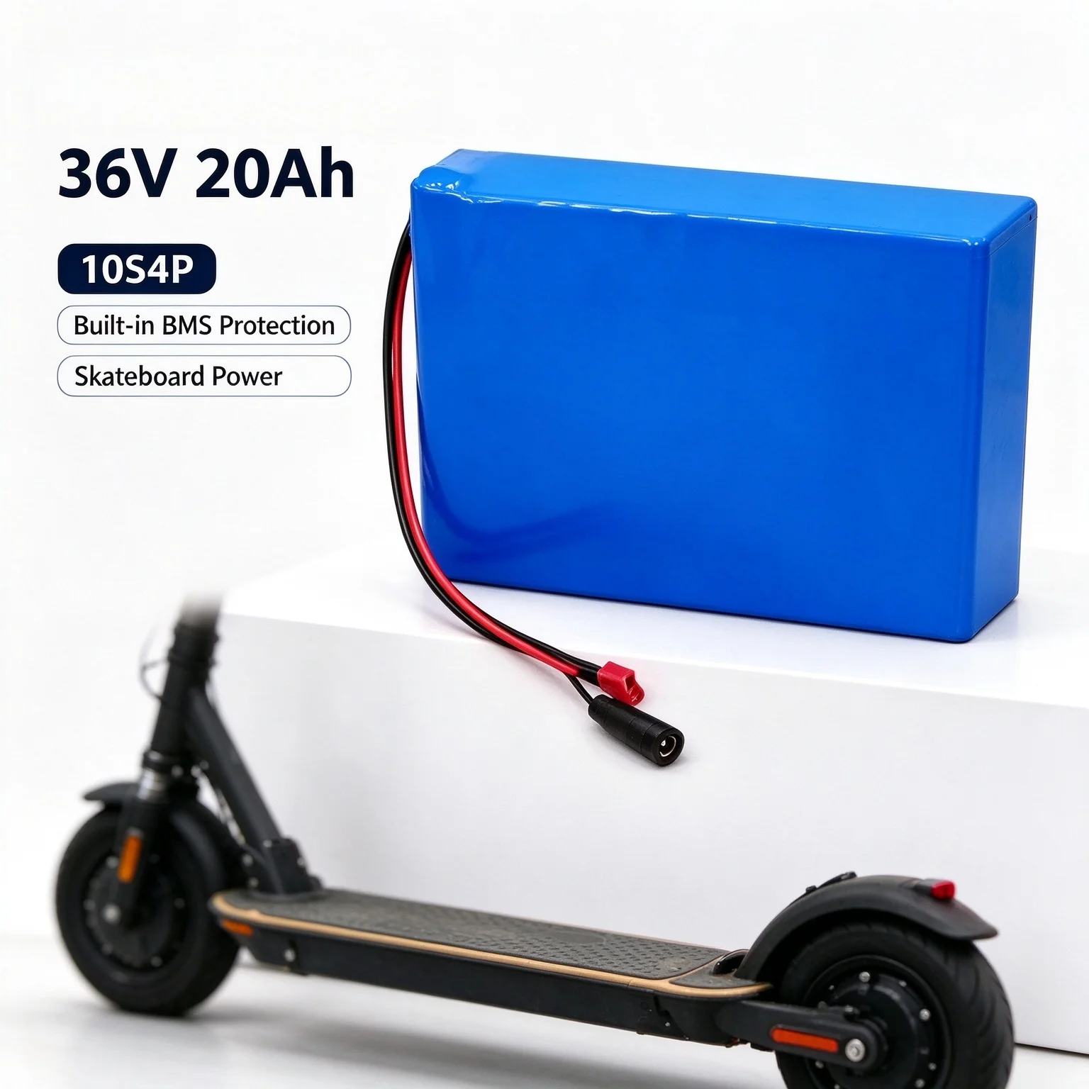 14Ah/20Ah  36V18650 Battery Pack 10S4P Long Range Built-in BMS Rechargeable Commuting Transportation Tool Parts Skateboard