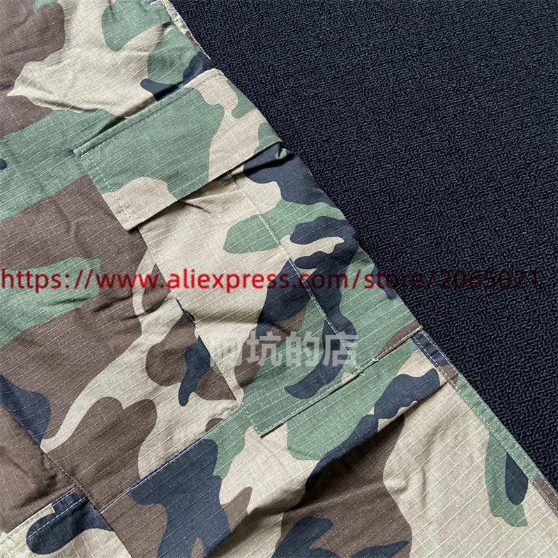 Camouflage CAMO CARGO Workwear Shorts Men Women Top Quality Multi Pocket Casual Shorts