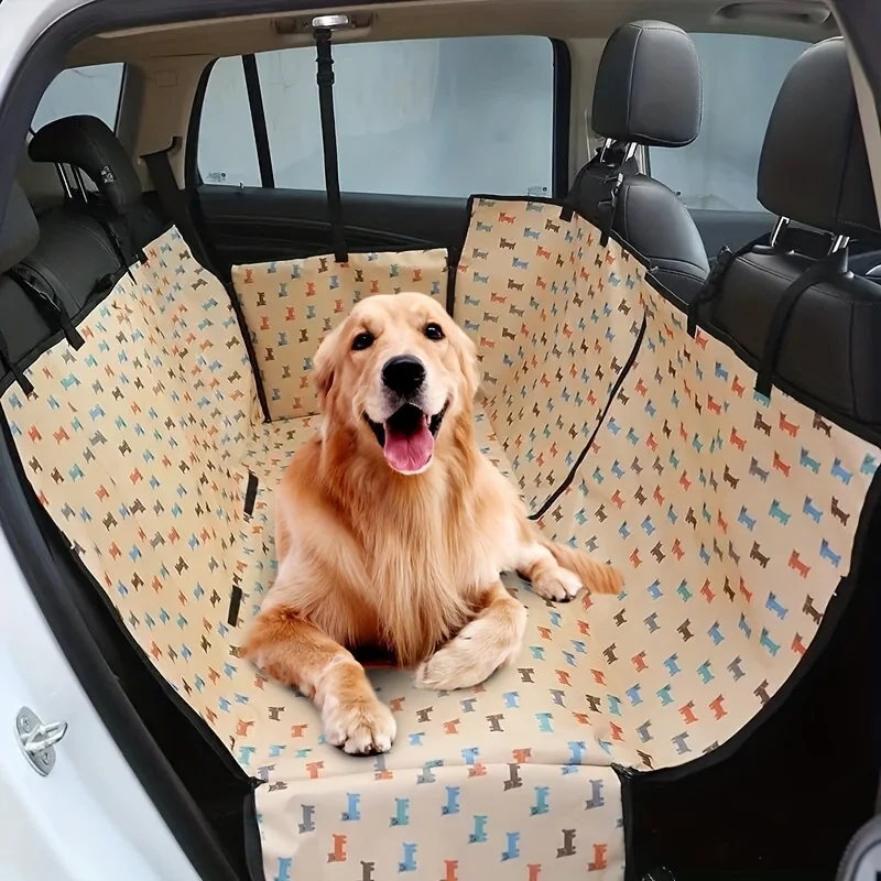 CAWAYI KENNEL Dog Carriers Waterproof Rear Back Pet Dog Car Seat Cover Mats Hammock Protector with Safety Belt Transportin Perro