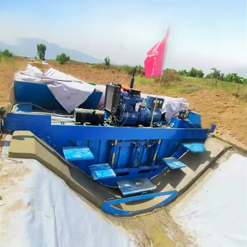 Customized High Efficiency Wire Rope Traction Channel Forming Machine U-shaped Channel Slipform Lining Machine With PLC Control