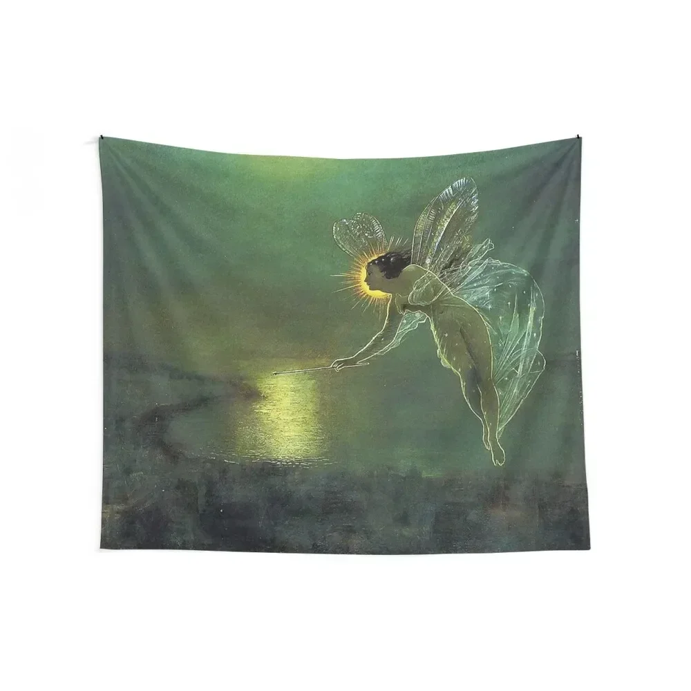 SPIRIT OF NIGHT - JOHN ATKINSON GRIMSHAW Tapestry Bathroom Decor Decoration For Rooms On The Wall Wallpapers Home Decor Tapestry