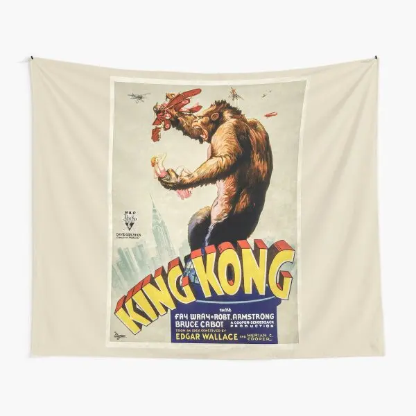 King Kong 1933 Movie Poster Vintage Adv  Tapestry Home Hanging Beautiful Blanket Wall Bedspread Art Towel Mat Room Yoga