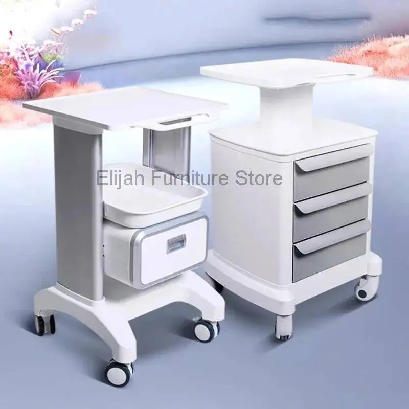 Trolley Organizer With Wheels Beauty Specific Hand Push Medical Tool Cart Clinic Storage Rack Moving Tattoo Salon Furniture