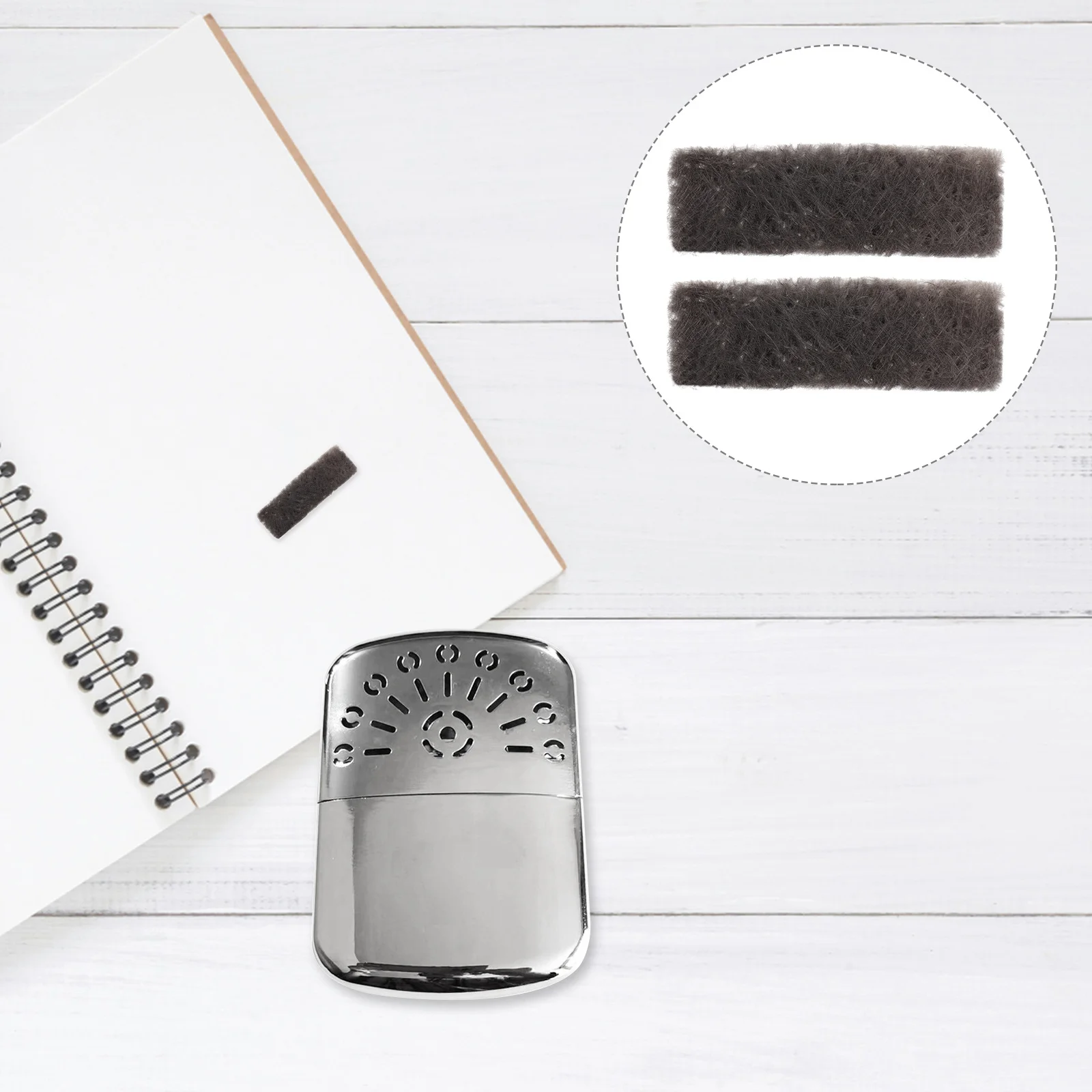 

2Pcs Hand Warmer Replacement Catalytic Burner Pads Quick Heating Insert for Camping Hunting Fishing Outdoor Use