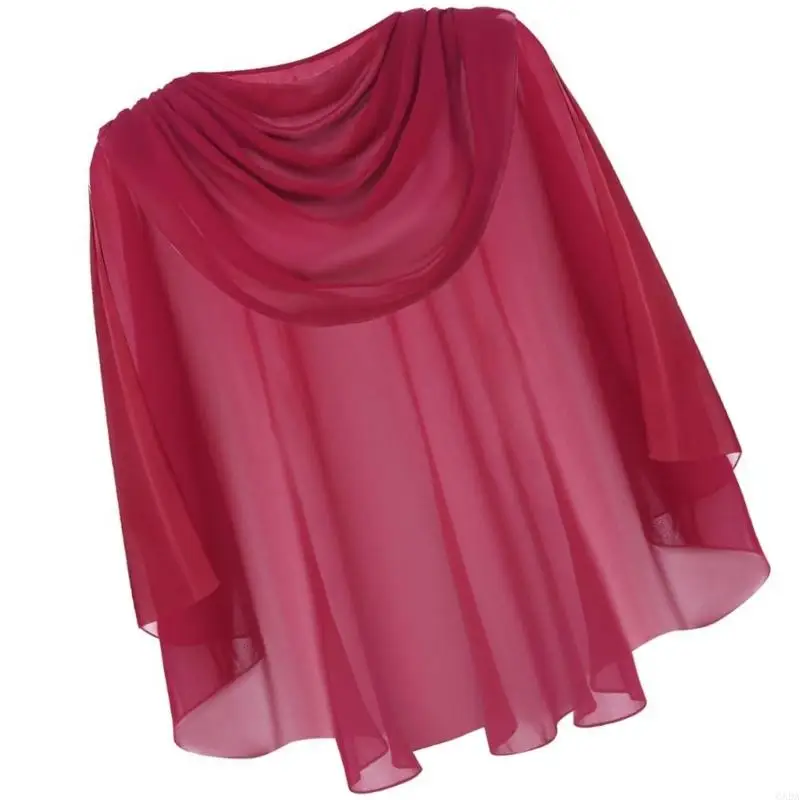 Dress Cover Up for Women in Lightweight Soft Shawl Wrap Cloak for Wedding, Stage, and Evening Wear Use 6XDA