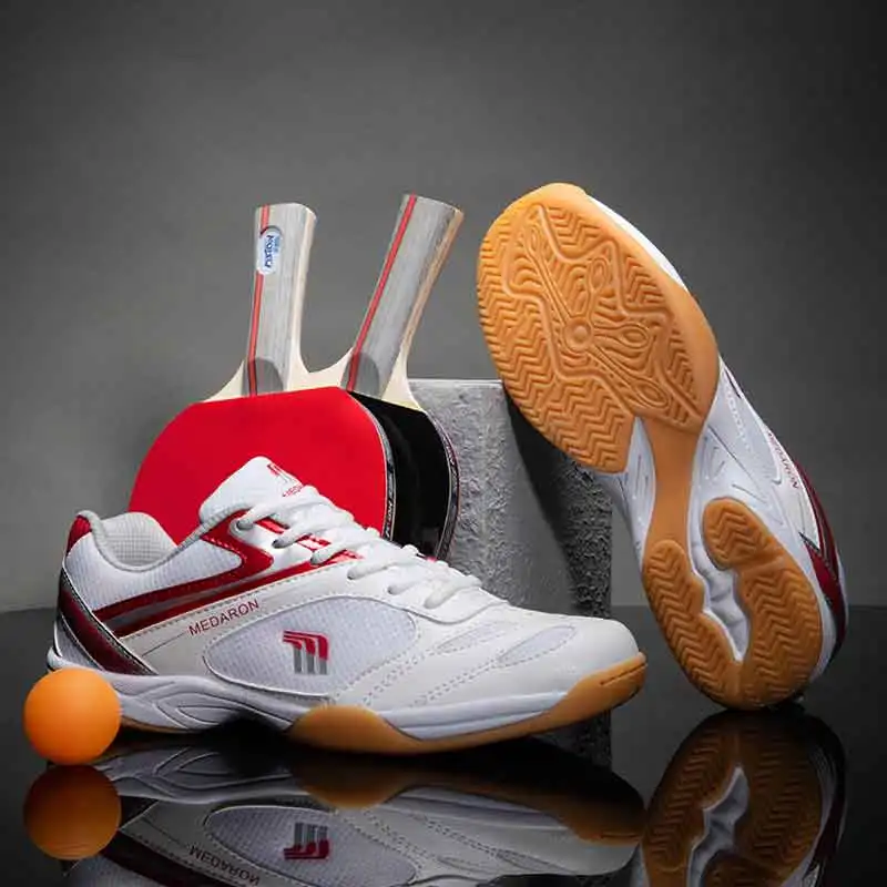 

Stitched mesh table tennis shoes men's and women's competition training running shoes fashion non-slip breathable tennis shoes