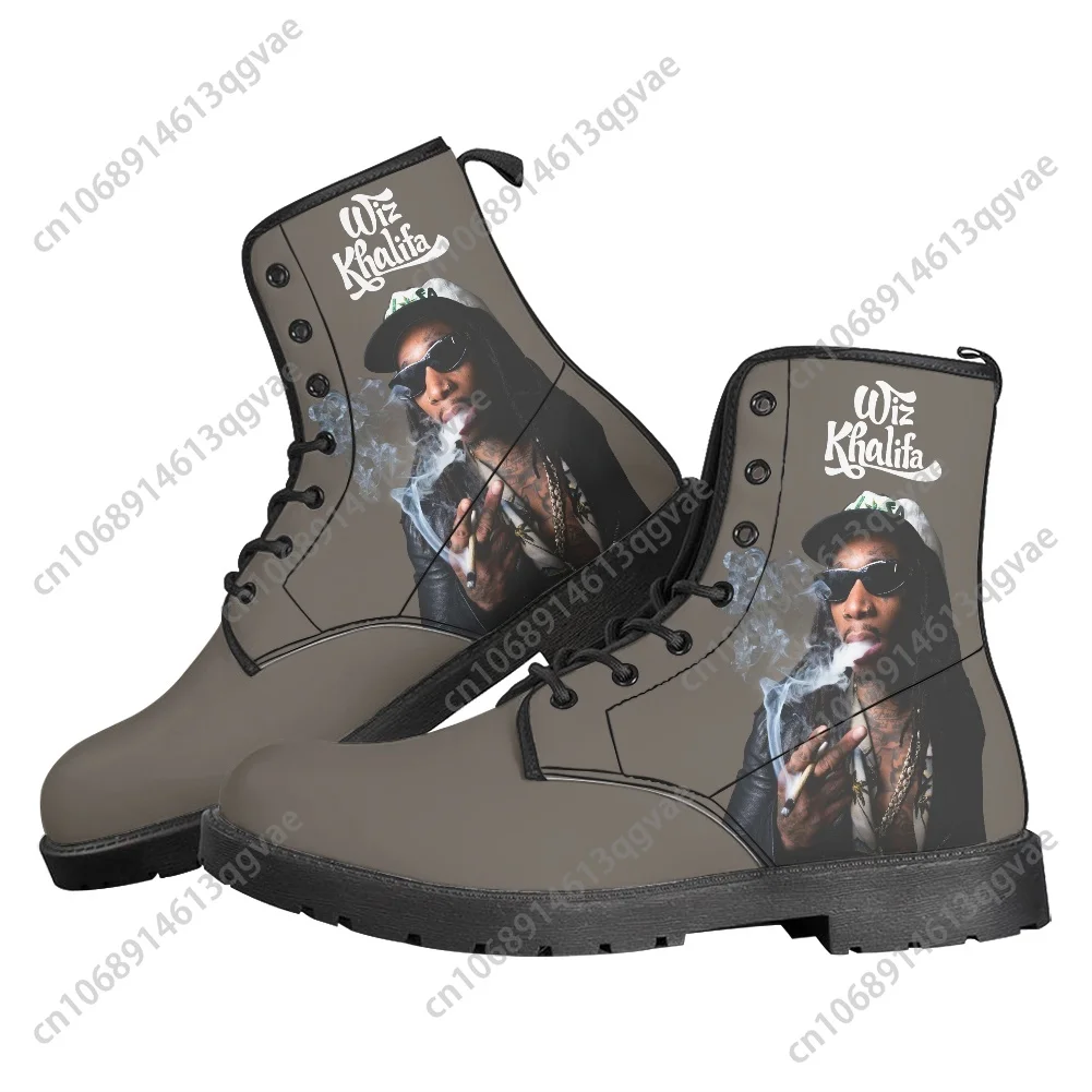 Wiz American Rapper Khalifa Singer Boots Mens Womens Teenager Shoes Casual Boot Outdoor High Quality Couple Customize Made Shoe