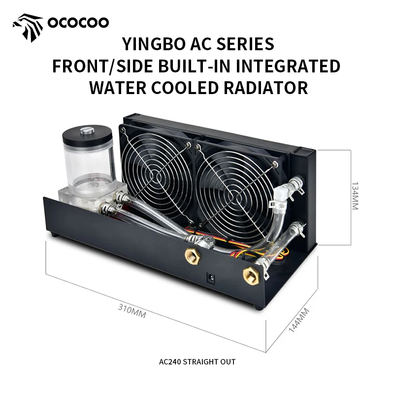 

OCOCOO Portable Radiator Kit 240MM G1/4 Connection Port Printer UV Machine Heat Dissipation Notebook Water Cooling Systems DIY