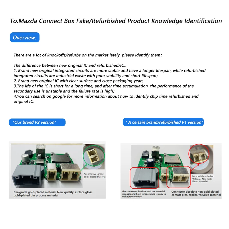 P2 Kabelgebundener Carplay Android Auto Adapter für Nachrüstung Mazda 2 3 6 CX3 CX5 CX8 MX5 USB HUB Kit TK78669U0C 00008FZ34 – Detail 4