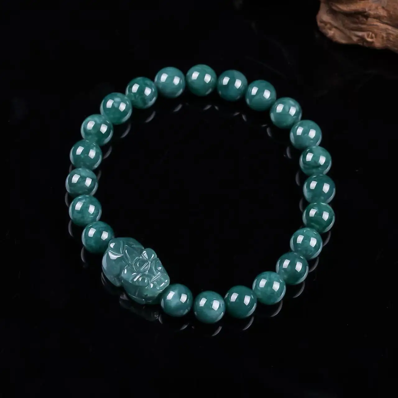 Authentic Natural Grade A Ice Jadeite Handcrafted Pishou Bracelet For Women Jade Bead Jewelry Accessories Drop Shipping