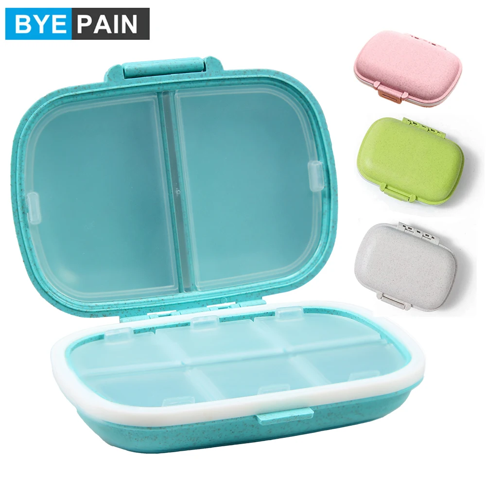 

8Compartments Travel Pill Organizer,Moisture-Proof Pill Case for Purse Daily Pill Box Portable Medicine Vitamin Holder Container