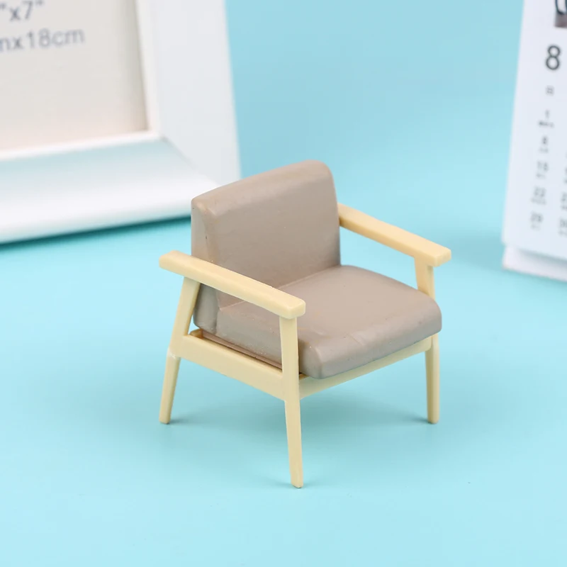 1Pcs 1:12 Dollhouse Miniature Furniture Chair Model For Dolls House Decor Accessories Kids Pretend Play Toys