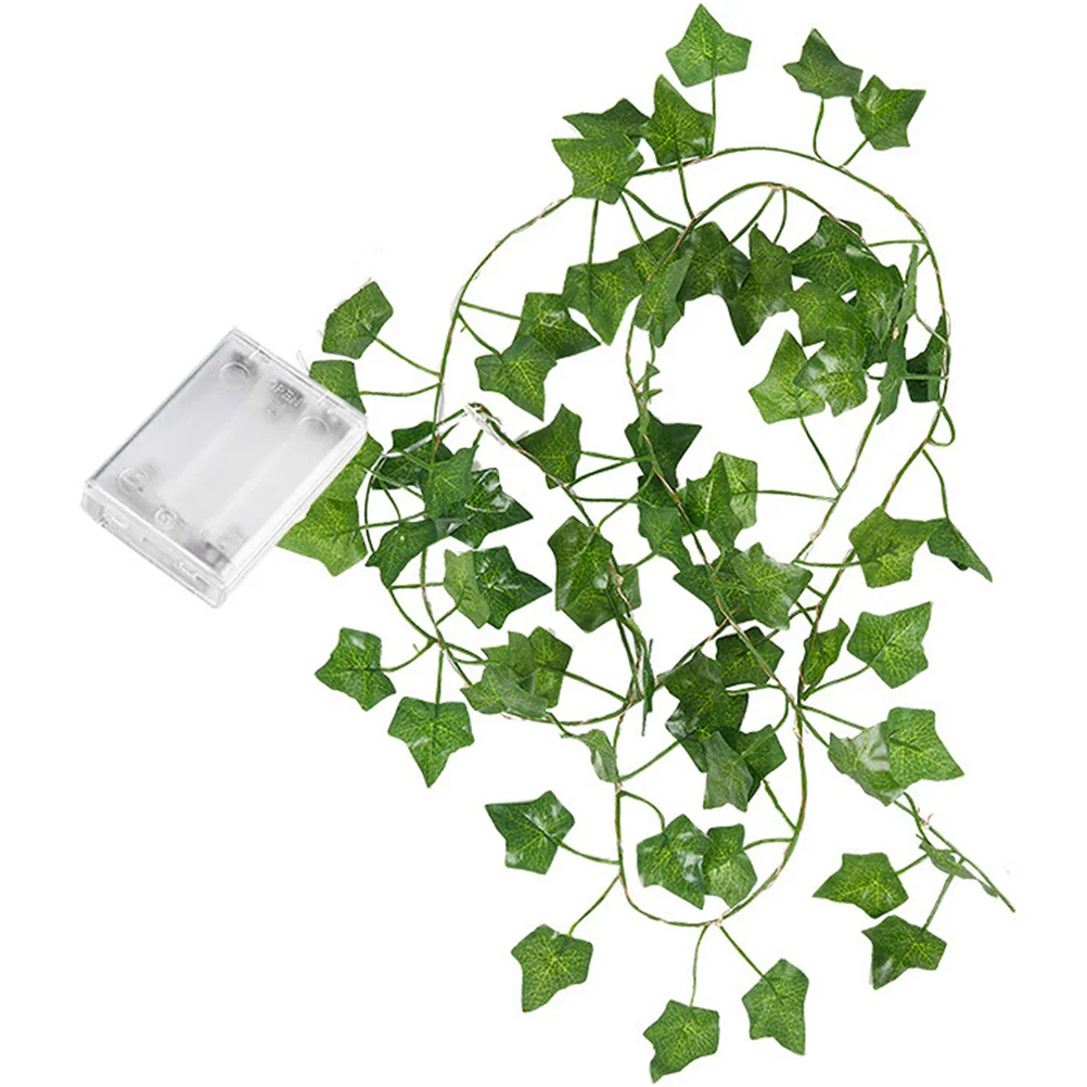 4 قطعة أوراق الكرمة ضوء سلسلة 20 Led الخرز الدافئة الأبيض البلاستيك Led سلسلة أضواء لغرفة ديكور جارلاند معلقة في الهواء الطلق داخلي #4