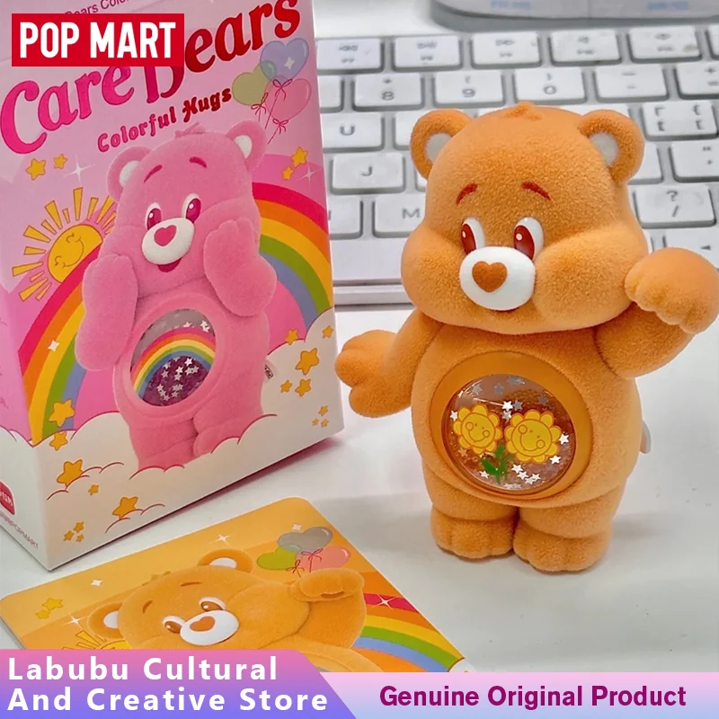POP MART Care Bears Colorful Hugs Serie Original Blind Box Actionfiguren Mystery Box Geschenke Deko-Spielzeug Überraschungstüte Desktop-Puppen