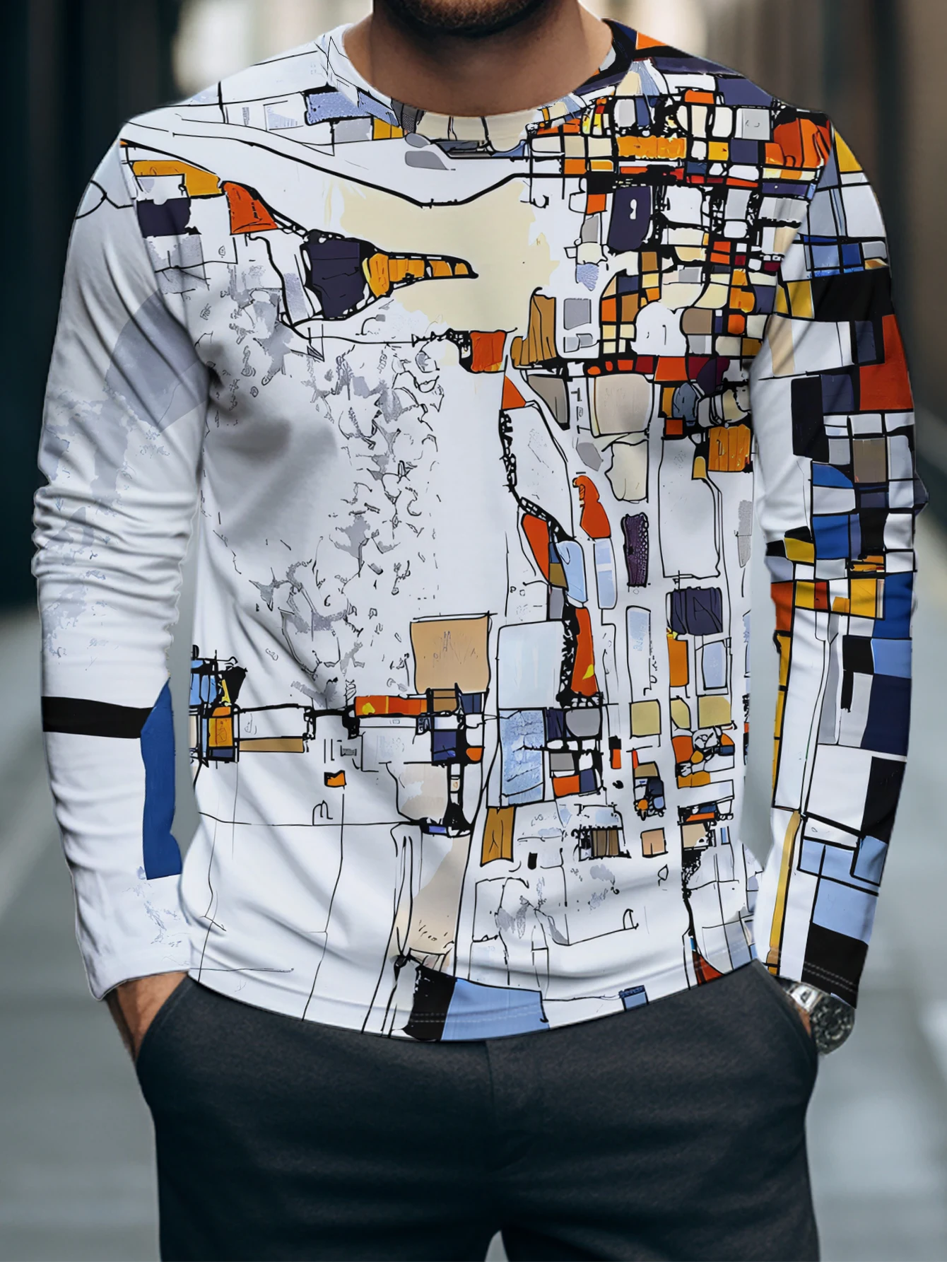 Kleurrijk abstract graffiti T- - Street Fashion Graffiti recensie en prijs